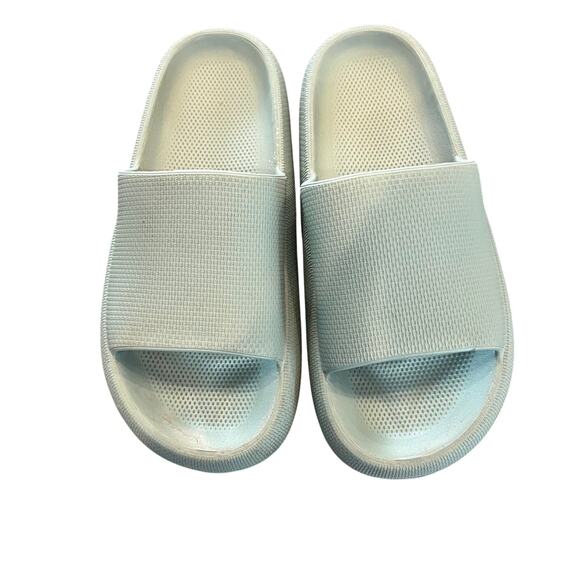 Slippers Sandals Open Toe Soft Cushioned Extra Thick Size 40-41 - Picture 1 of 7